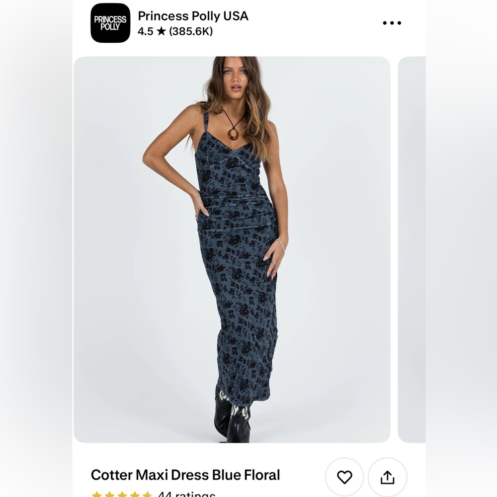 Princess Polly Midnight Floral Maxi Dress